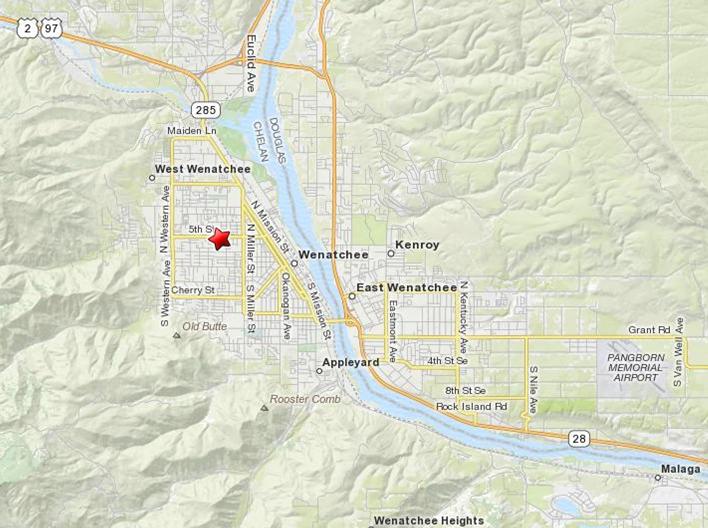 Map of Wenatchee